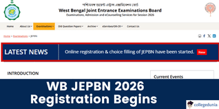 WB JEPBN 2026 Registration Begins @wbjeeb.nic.in; Check Exam Date Here